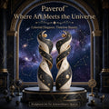 Paverof™ Celestial Twin Moon Sculpture – Midnight Constellation Decorative Statue for Modern Interiors