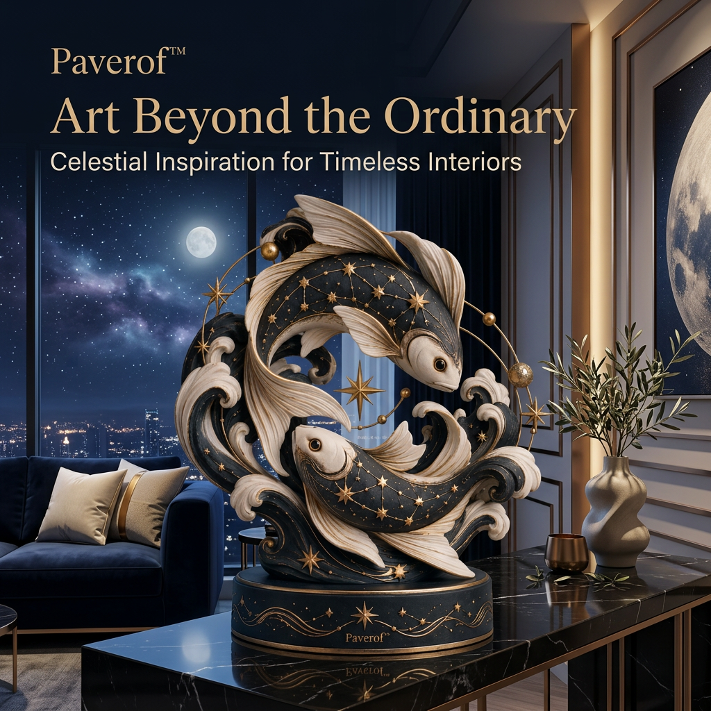 Paverof™ Pisces twin fish — styled interior
