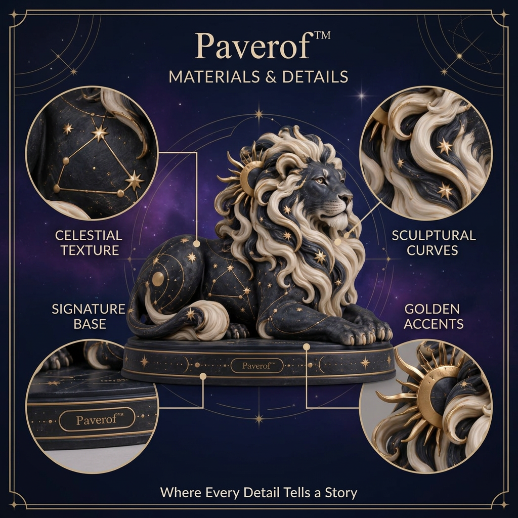 Paverof™ Leo lion — visual details
