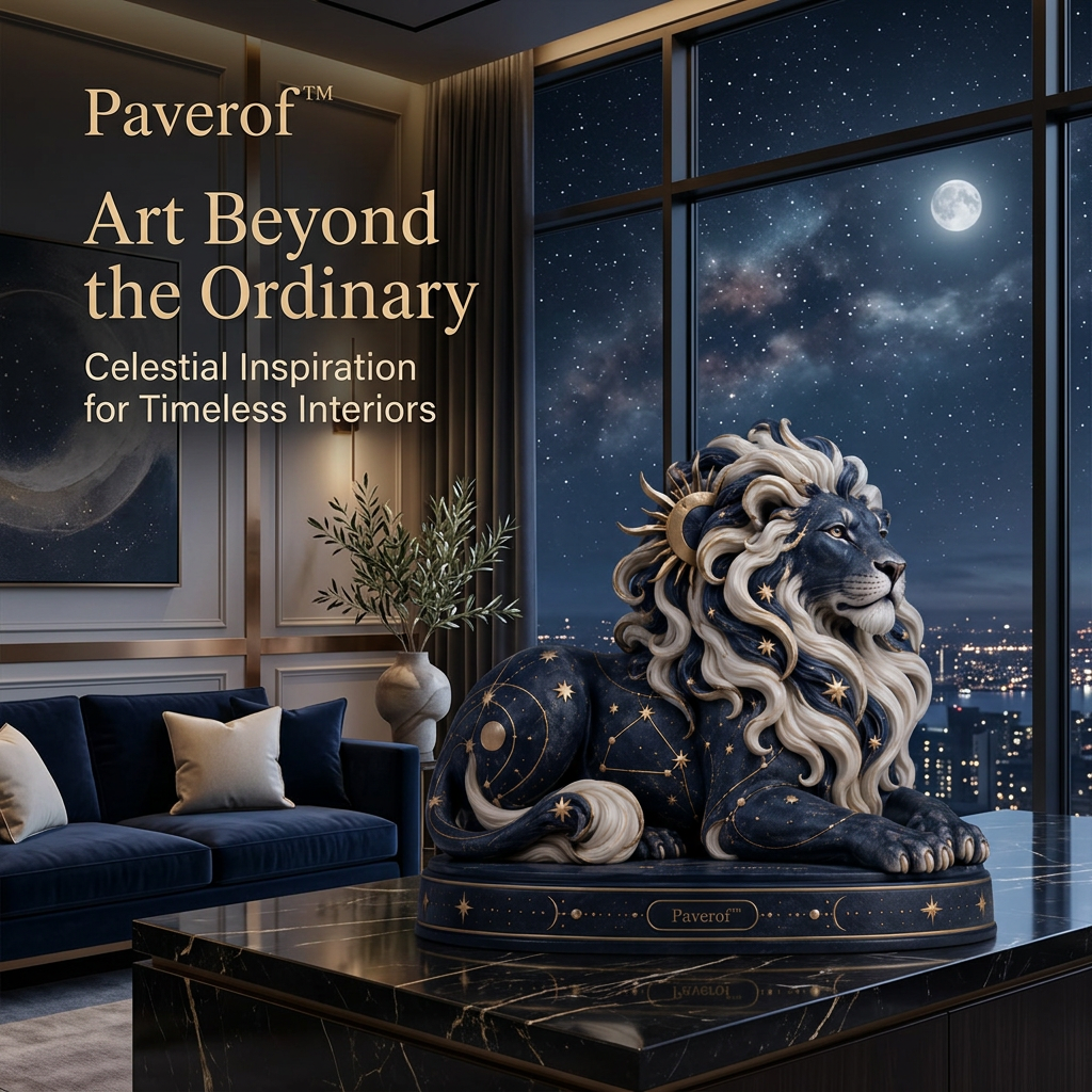 Paverof™ Leo lion — styled interior
