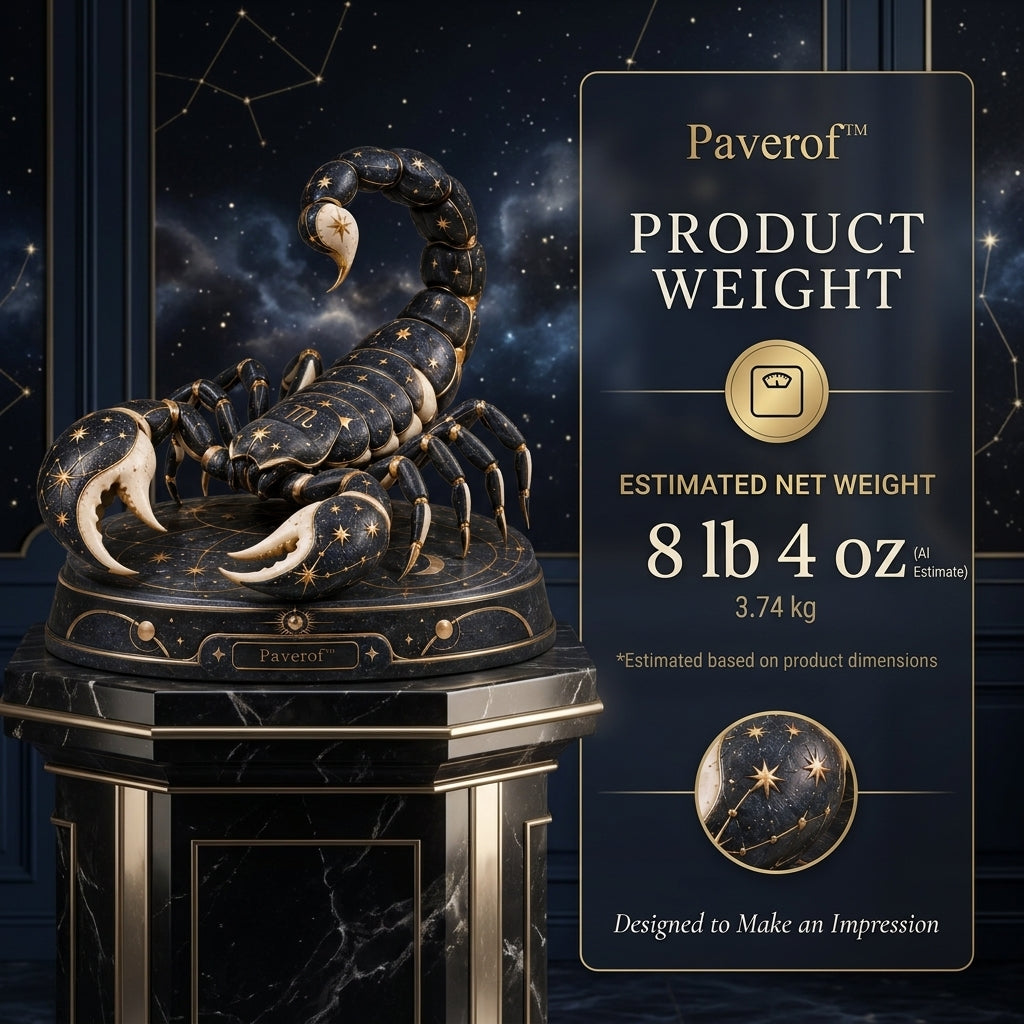 Paverof™ Scorpio scorpion — estimated weight