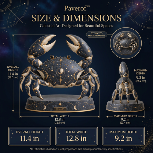 Paverof™ Cancer crab — estimated dimensions