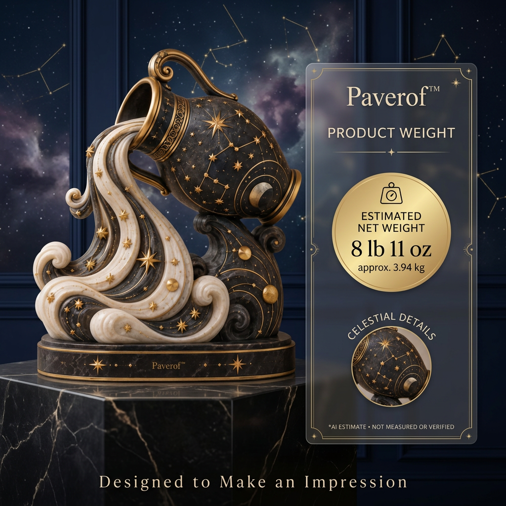 Paverof™ Aquarius water bearer — estimated weight