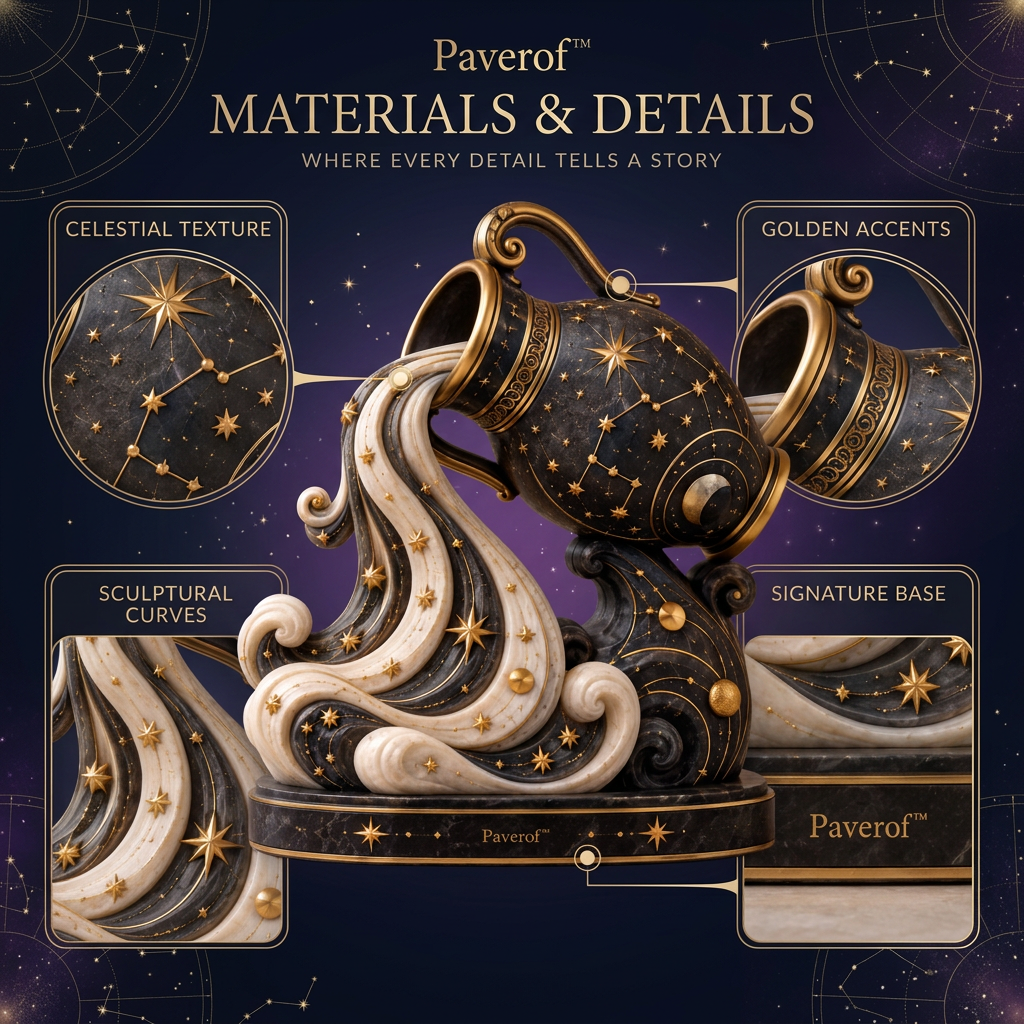 Paverof™ Aquarius water bearer — visual details