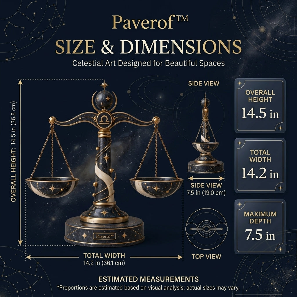 Paverof™ Libra balance — estimated dimensions