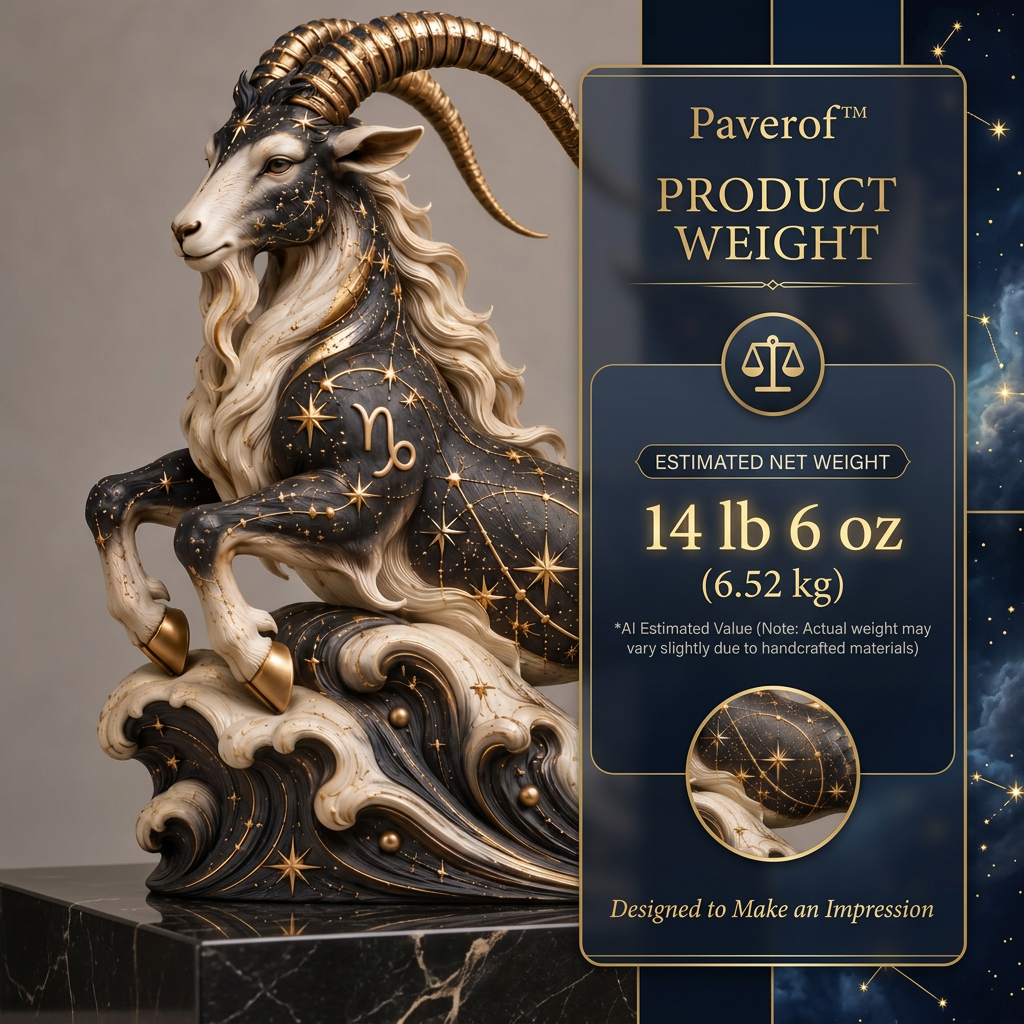 Paverof™ Capricorn sea-goat — estimated weight