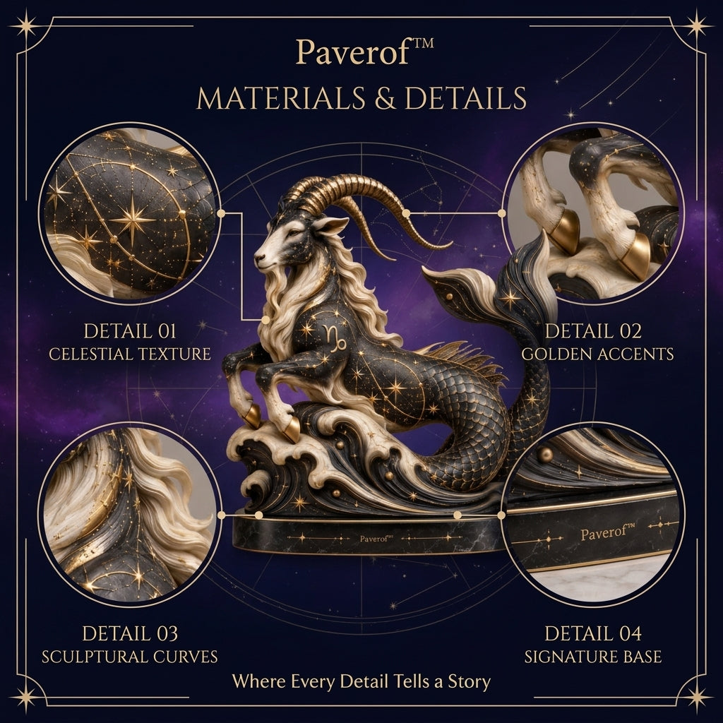 Paverof™ Capricorn sea-goat — visual details
