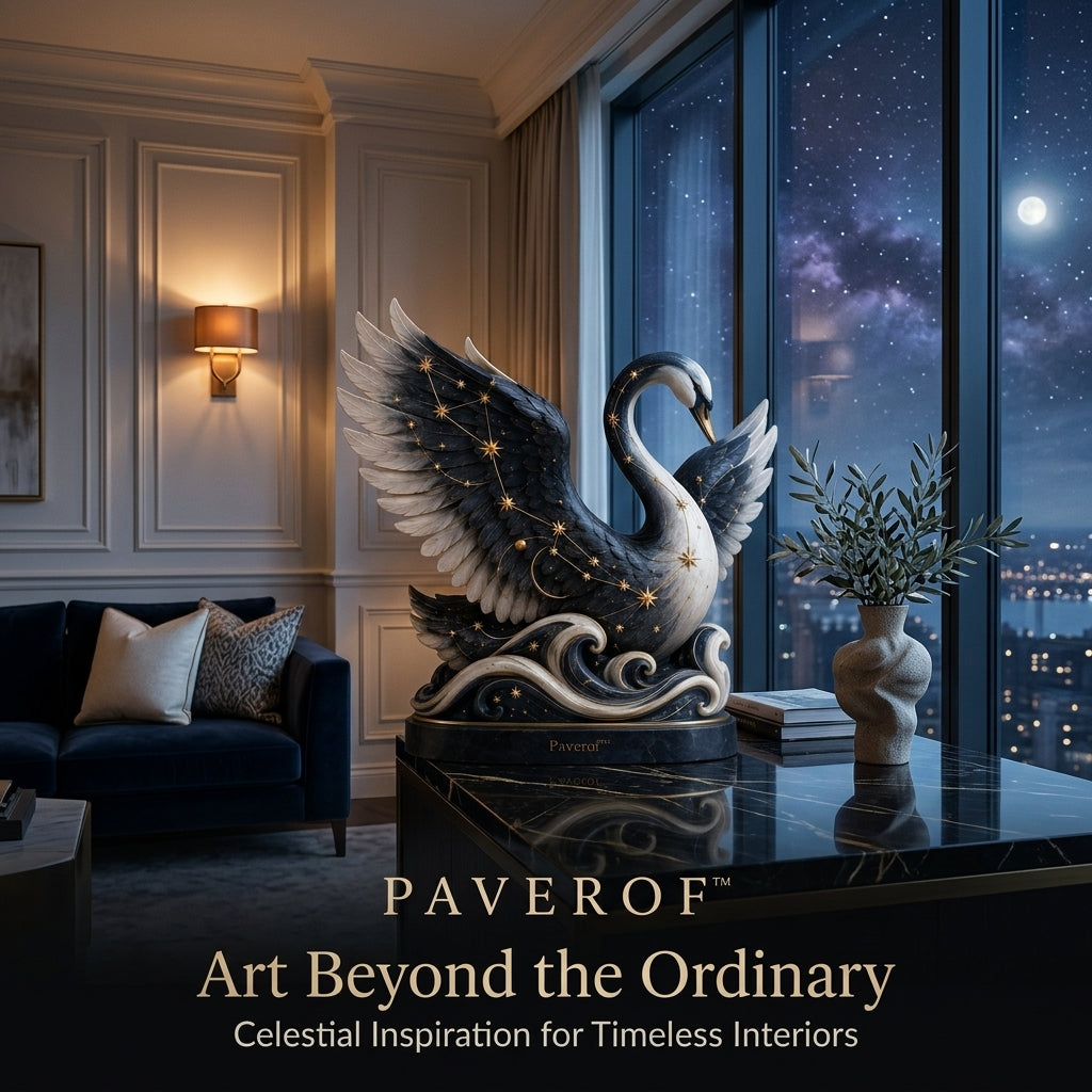 Paverof™ Cygnus swan — styled interior